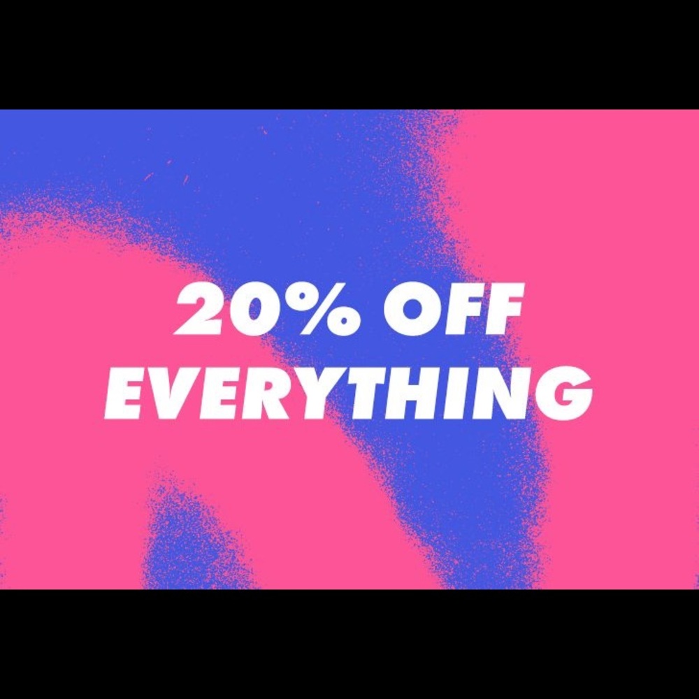 20% off my whole shop today only!!!💗💗